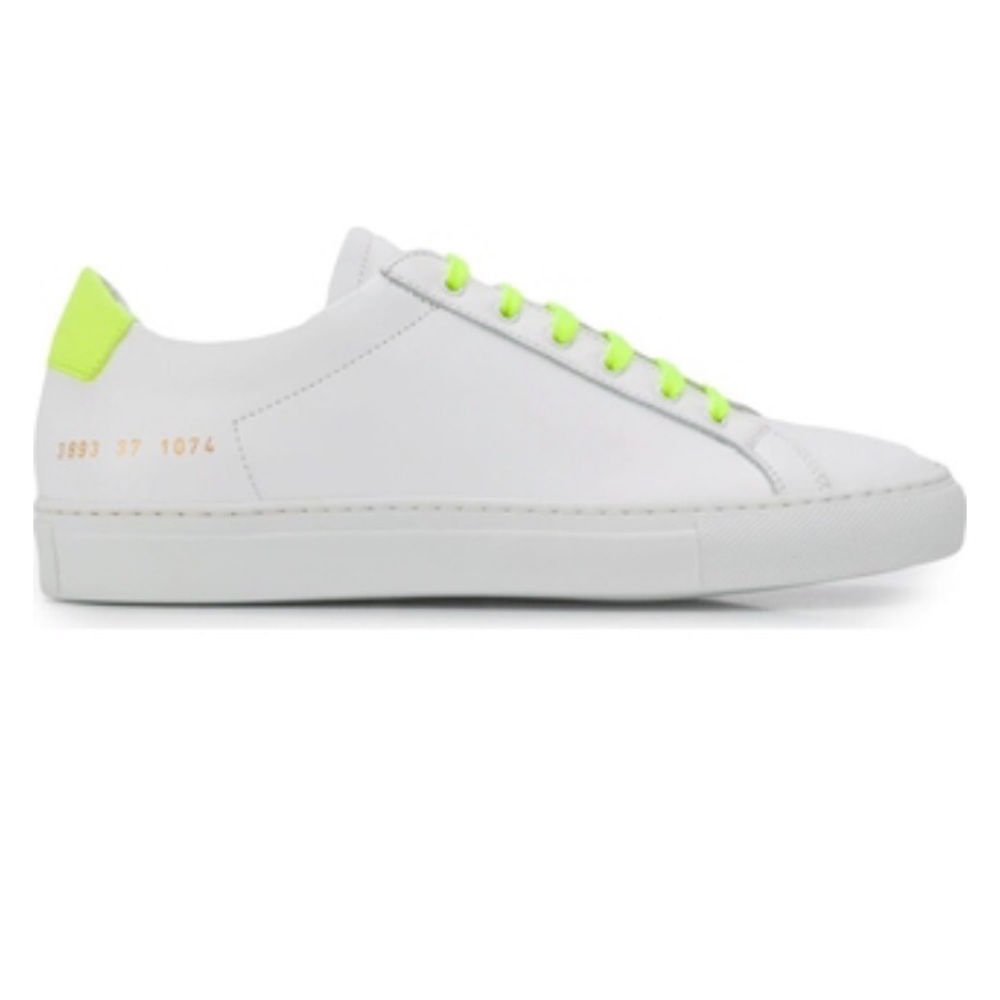 Common Projects fluorescent Achilles sneakers
